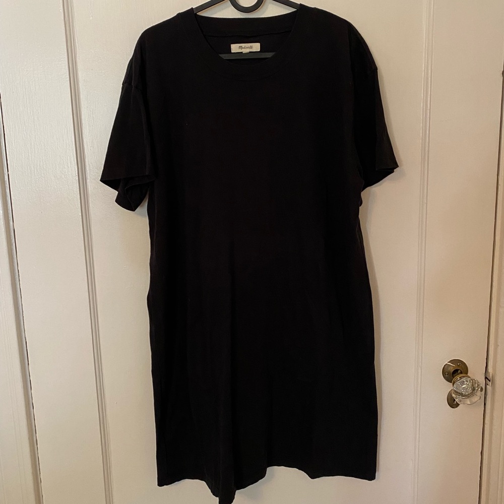 Madewell | Black t-shirt dress